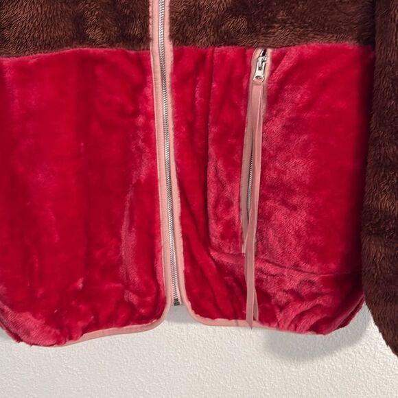 NWT- UGG-Marlene Sherpa Jacket II- pink and brown- Size medium - Picture 4 of 12